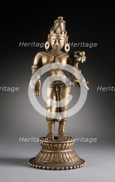 The Hindu Goddess Shri Lakshmi, 17th-18th century. Creator: Unknown.