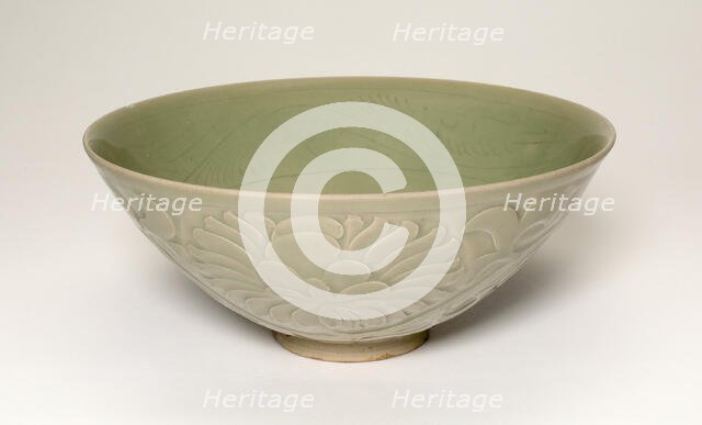 Conical Bowl with Peony Scroll and Leaves, Five Dynasties/Northern Song dynasty, 10th/11th cent. Creator: Unknown.
