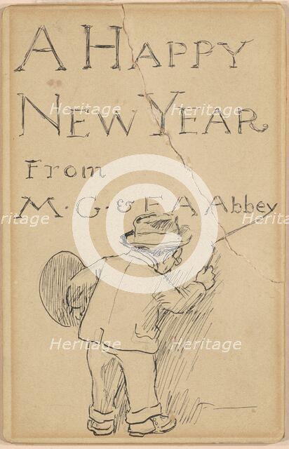A Happy New Year, c. 1900-1910. Creator: Edwin Austin Abbey.
