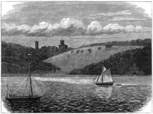 Osborne House, Isle of Wight, as seen from the sea, late 19th century. Artist: Unknown