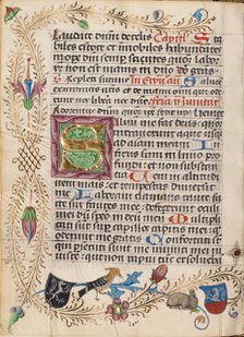 Decorated Initial S; Diurnal, about 1485. Creator: Unknown.