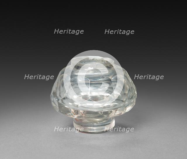 Inkwell (bottle), 1825-1850. Creator: Unknown.