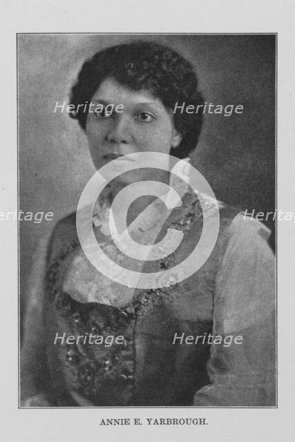 Annie E. Yarbrough, 1917. Creator: Unknown.