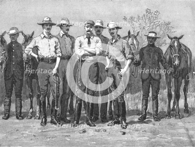 'Lord Randolph Churchill in South Africa; The Average Height of five of the Officers of the...',1891 Creator: Unknown.