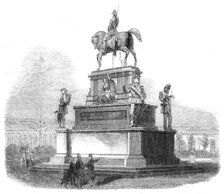The International Exhibition: monument of Charles Albert, the late King of Piedmont..., 1862. Creator: Unknown.