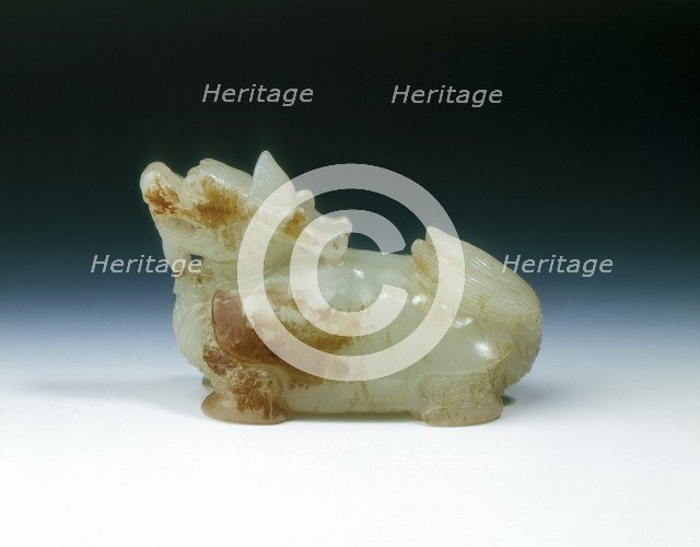 Jade dragon-headed tortoise, Yuan dynasty-early Ming dynasty, China, 1279-1499. Artist: Unknown