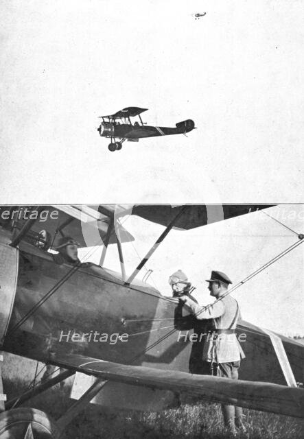 Before the Flanders Operations; King Albert leaves by plane..., 1917. Creator: Unknown.