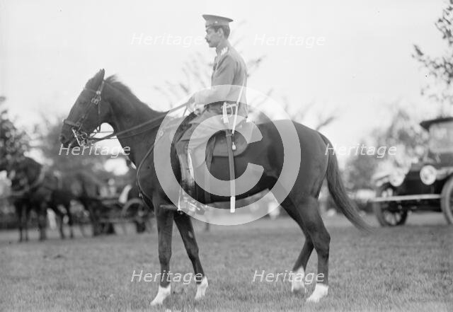 Col. Nicolai Golejevski, Military Attache, Russian Embassy - Cavalry Review, 1913. Creator: Harris & Ewing.