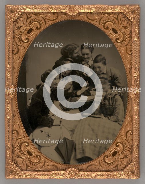 Untitled (Portrait of Six Women), 1866. Creator: Unknown.