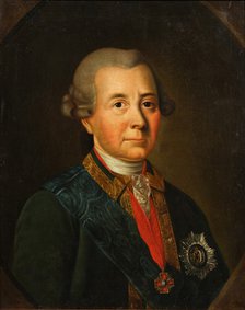 Portrait of Fyodor Ivanovich Wadkowski (1712-1783). Artist: Anonymous, 18th century  