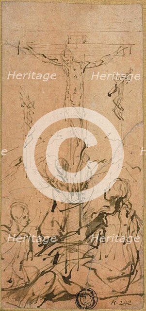 Crucifixion, 1524/27. Creator: Parmigianino.