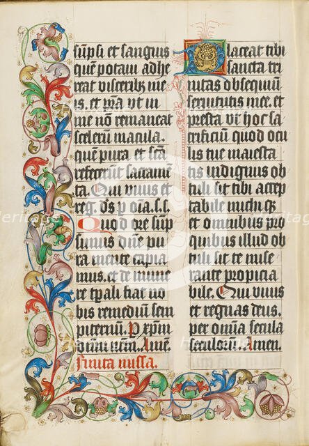 Decorated Text Page; Missal, about 1500-1505. Creator: Unknown.