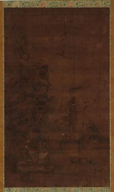 Zhong Kui Taming the Five Pestilences, 16th-17th century. Creator: Unknown.