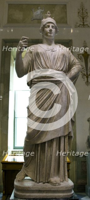 Statue of Athena, Goddess of Wisdom and Just War, and patroness of crafts, 2nd century. Artist: Unknown