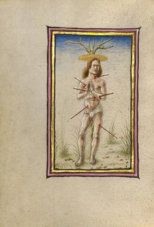 The Martyrdom of Saint Sebastian; Gualenghi-d'Este Hours, about 1469. Creator: Taddeo Crivelli.