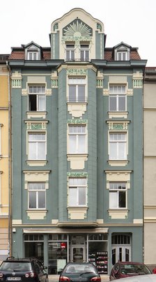 Jugenstil House, Graben 32, Weimar, Germany, (1904), 2018. Artist: Alan John Ainsworth.