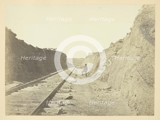 Malloy's Cut, Sherman Station, Laramie Range, 1868/69. Creator: Andrew Joseph Russell.