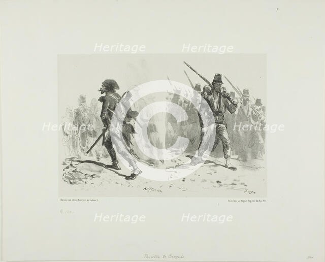 Sheet of Sketches, 1842. Creator: Auguste Raffet.