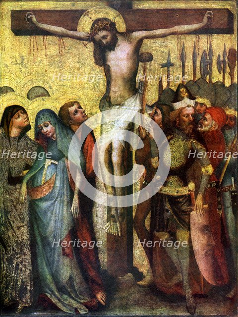 'Crucifixion', before 1400 (1955). Artist: Workshop of the Master of the Trebon Altarpiece