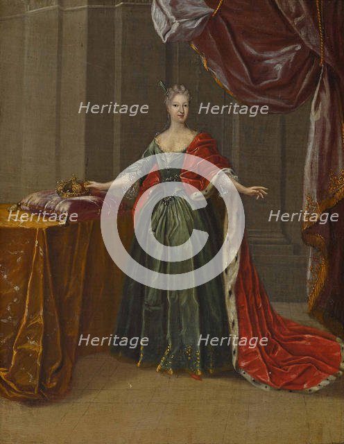 Portrait of Princess Maria Antonia of Bavaria (1724-1780), Electress of Saxony. Creator: Horemans, Peter Jacob (1700-1776).