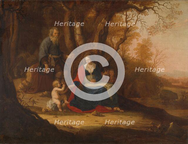 Rest on the Flight into Egypt, 1643. Creator: Paulus van Vianen II.