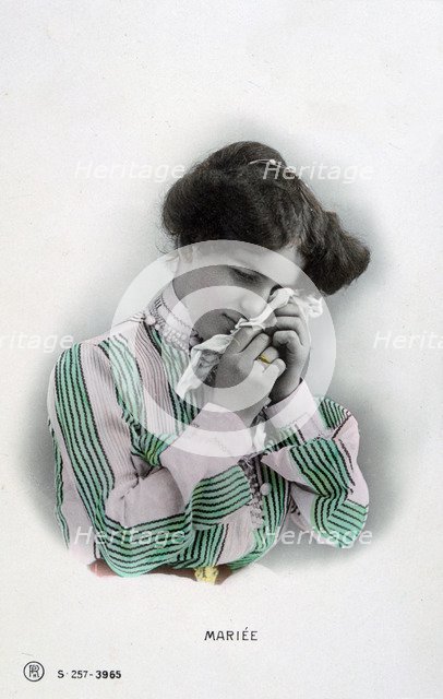 'Married', vintage French postcard, c1900. Artist: Unknown