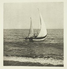 A Suffolk Shrimper "Going Off", c. 1883/87, printed 1888. Creator: Peter Henry Emerson.