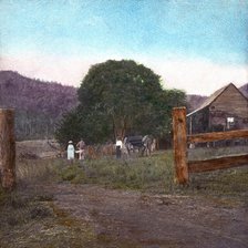 Farm cottage "The Homestead", Canungra Region, c1888. Creator: Robert Augustus Henry L'Estrange.