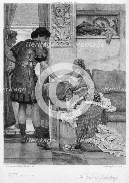 'A Silent Greeting', 20th century.Artist: Sir Lawrence Alma-Tadema  