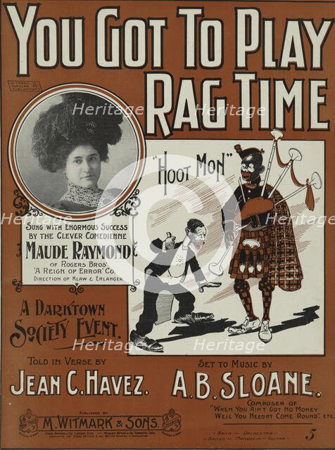 'You got to play rag-time', 1899.  Creator: Unknown.