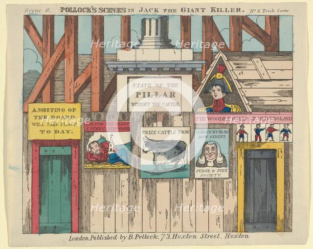 Scene 8, from Jack the Giant Killer, Scenes for a Toy Theater, 1870-90. Creator: Benjamin Pollock.