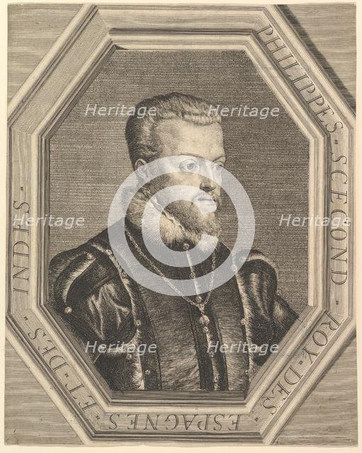 Philippe II, roi d'Espagne. Creator: Jean Morin.