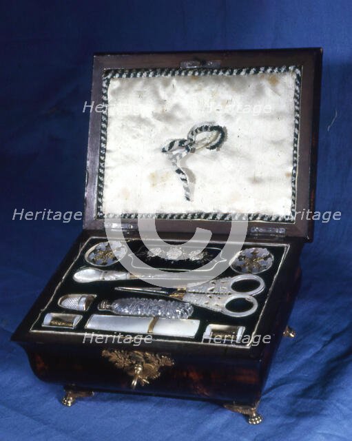 Sewing Box, France, 19th century. Creator: Unknown.