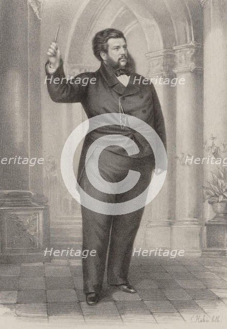 Portrait of the Composer Prince Juri Nikolayevich Golitsyn (1823-1872). Creator: Hahn, Christian Georg (active Second Half of the 19th cen.).