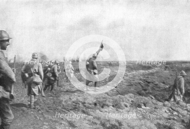 'L'attaque du 4 septembre entre Chilly et Chaulnes; le 4 septembre, 2 h. 10. -- L'attaque..., 1916. Creator: Unknown.