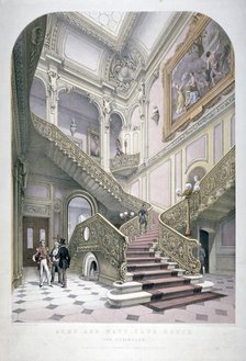 The Army and Navy Club, Pall Mall, Westminster, London, 1853. Artist: Robert Kent Thomas 