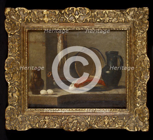 Still Life of Kitchen Utensils, c1733-1734. Artist: Jean-Simeon Chardin.