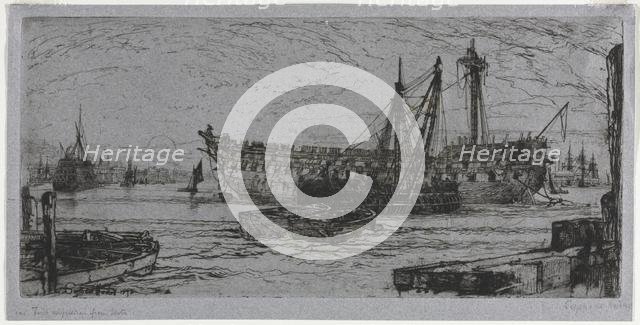 Breaking Up of the Agamemnon, 1870. Creator: Francis Seymour Haden (British, 1818-1910).