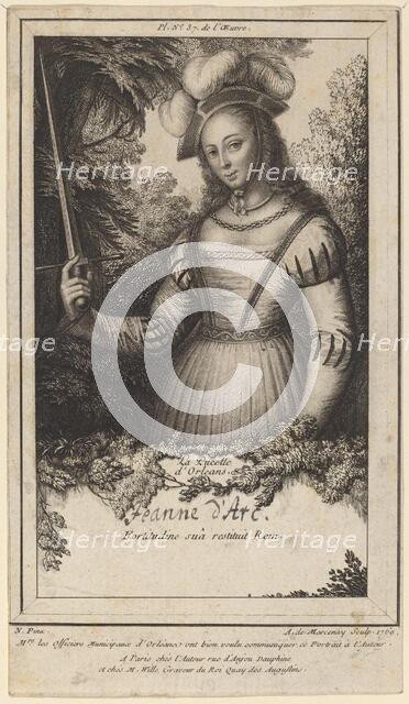 Jeanne d'Arc: La Pucelle d'Orléans, 1769. Creator: Antoine de Marcenay Ghuy.