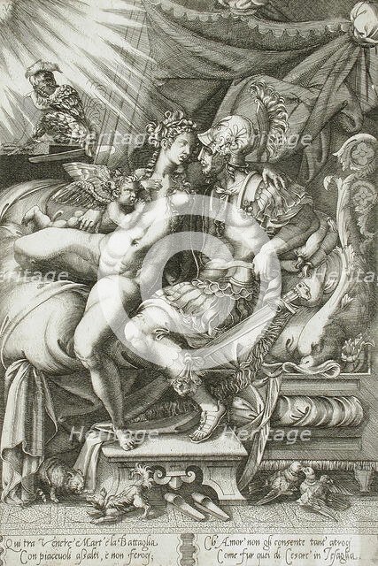 Mars and Venus (image 1 of 2), 16th century. Creator: Enea Vico.