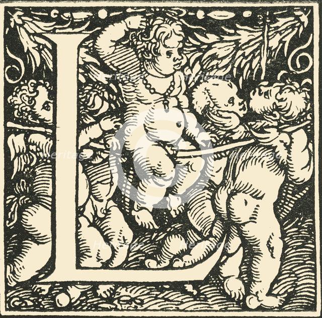 'L - An Alphabet by Hans Weiditz', c1520-1521, (1908). Creator: Hans Weiditz.