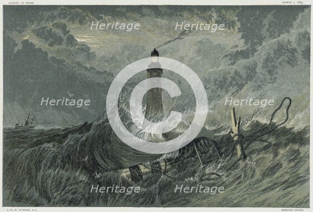 Third Eddystone lighthouse, 19th century. Artist: Unknown