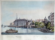 'View of Düsseldorf before the French Bombardment on October 6th, 1794', 1798.  Artist: Johann Ziegler