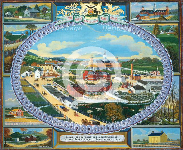 Berks County Almshouse, 1878, 1878. Creator: Charles C. Hofmann.