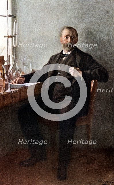 Alfred Nobel, Swedish chemist and inventor. Artist: Unknown