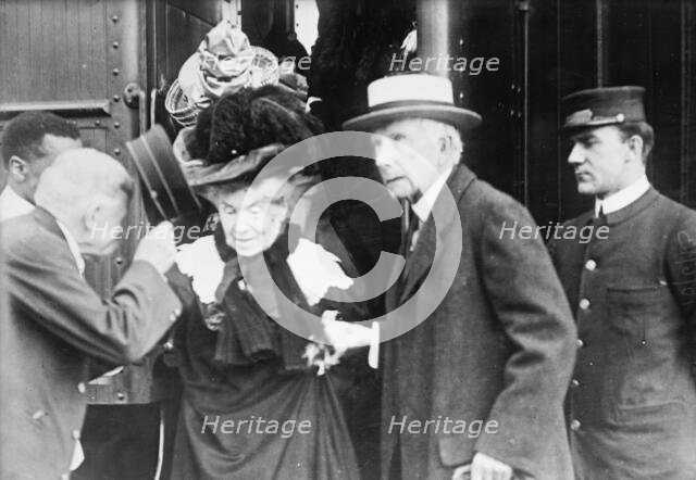 J.D. Rockefeller and wife, 1911. Creator: Bain News Service.