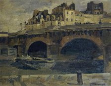 Parisian landscape with Pont Neuf, 1907. Creator: Julius Ullmann.