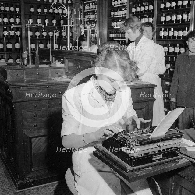 The Lion, a pharmacy in Landskrona, Sweden, 1953. Artist: Unknown