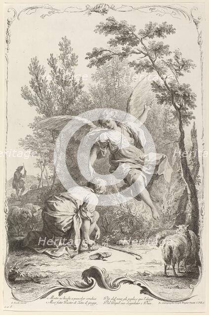 Moses and the Burning Bush, c. 1745. Creator: Joseph Wagner.
