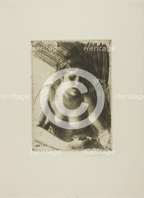 Bust, 1916. Creator: Anders Leonard Zorn.